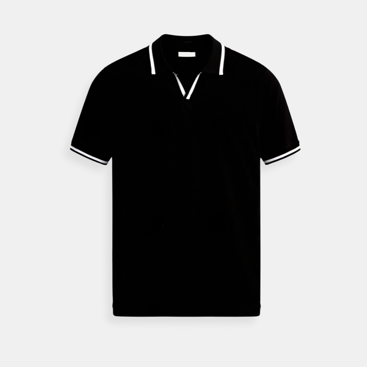 Men's Slim Fit Polo Shirt - Classic Collar with Short Sleeves and Button Placket