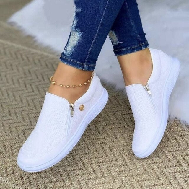 Ameliane | Casual Mesh Zip Sneakers