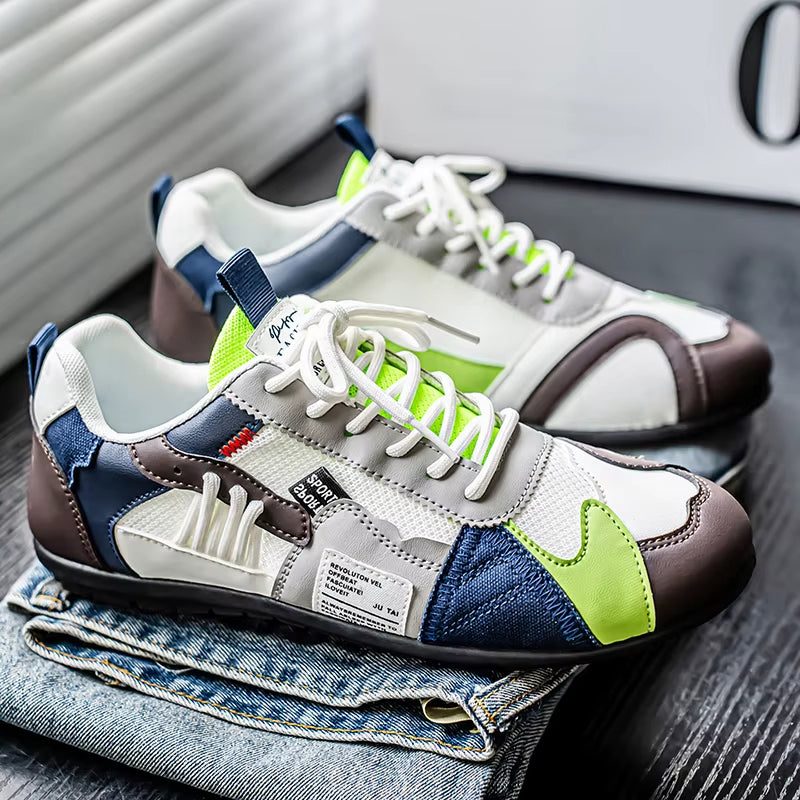 Kieran | Men's Sneakers Multi-Panel Patchwork Casual