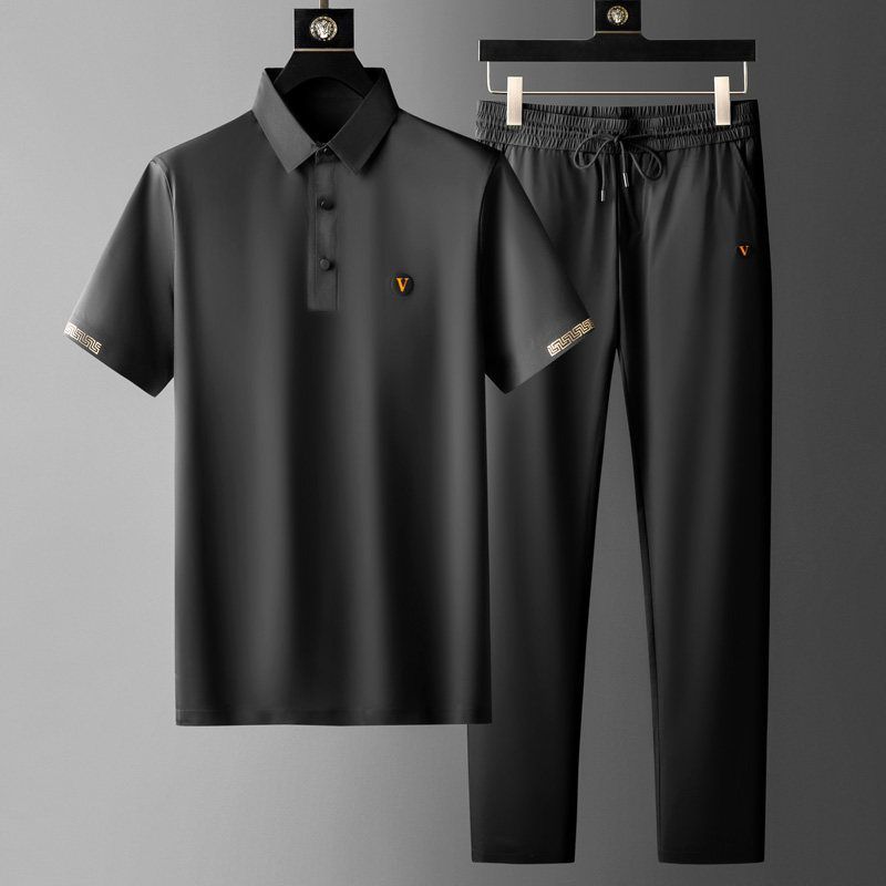 Florent | Men's Smart Polo Shirt & Tapered Trouser Set
