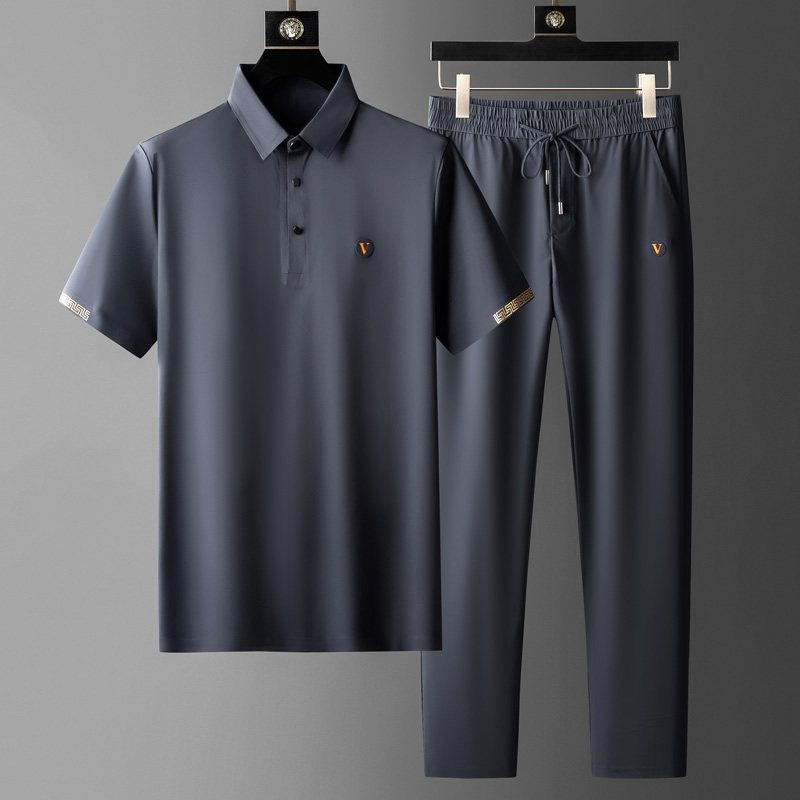 Florent | Men's Smart Polo Shirt & Tapered Trouser Set