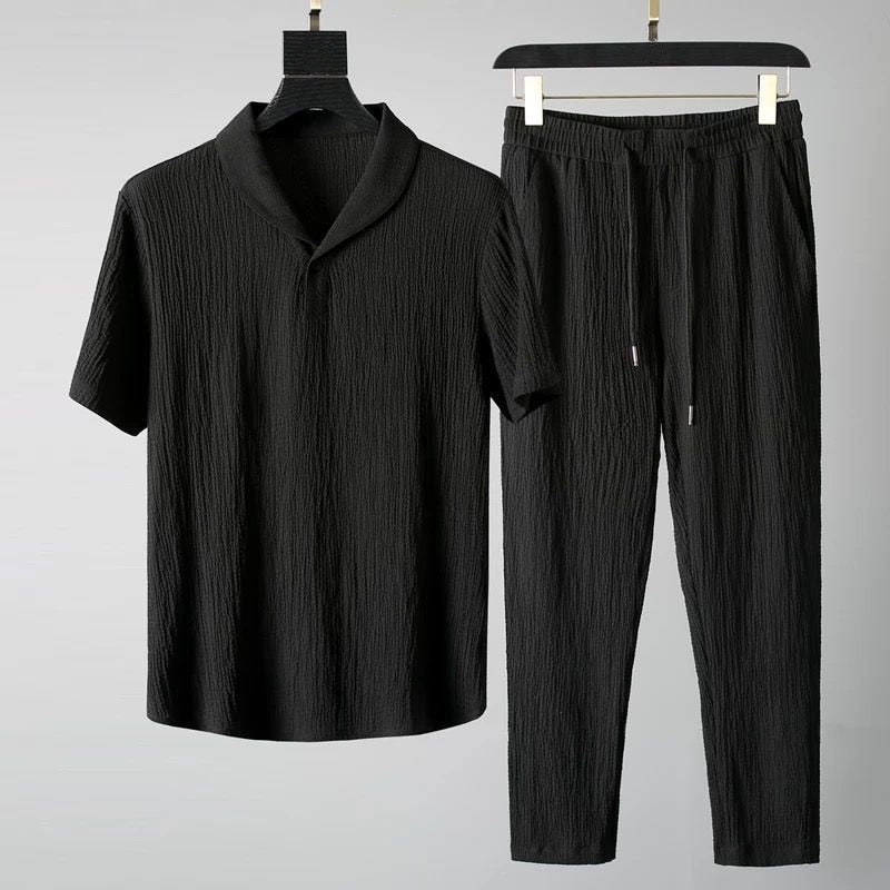 Idris | Men's Casual Short Sleeve Shirt & Trouser Set
