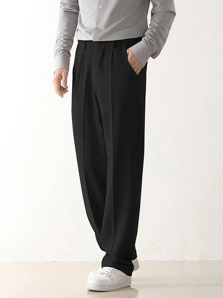 Tobias | Men's Classic Wide Leg Formal Trousers