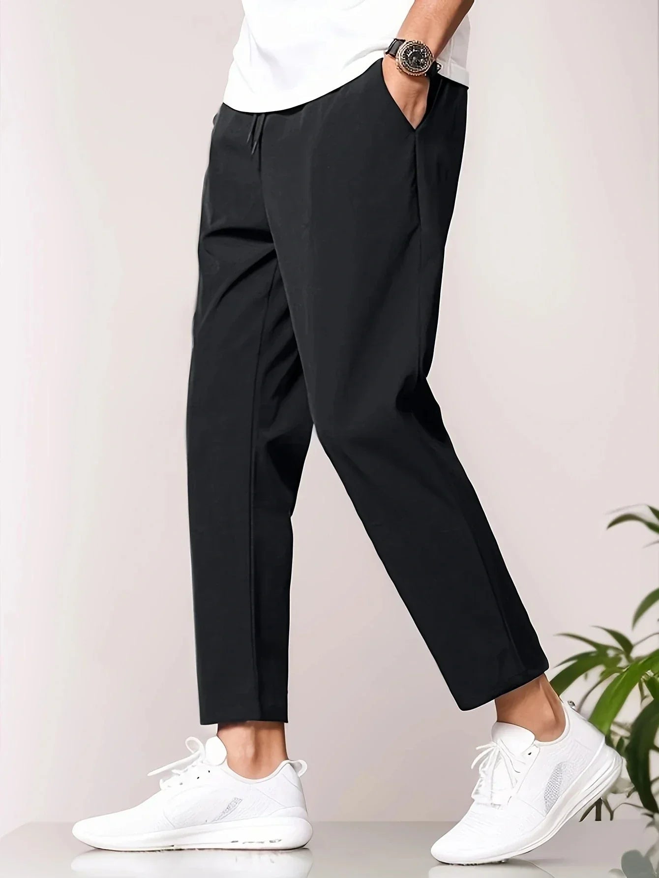 Brennan | Men's Relaxed Drawstring Tapered Trousers