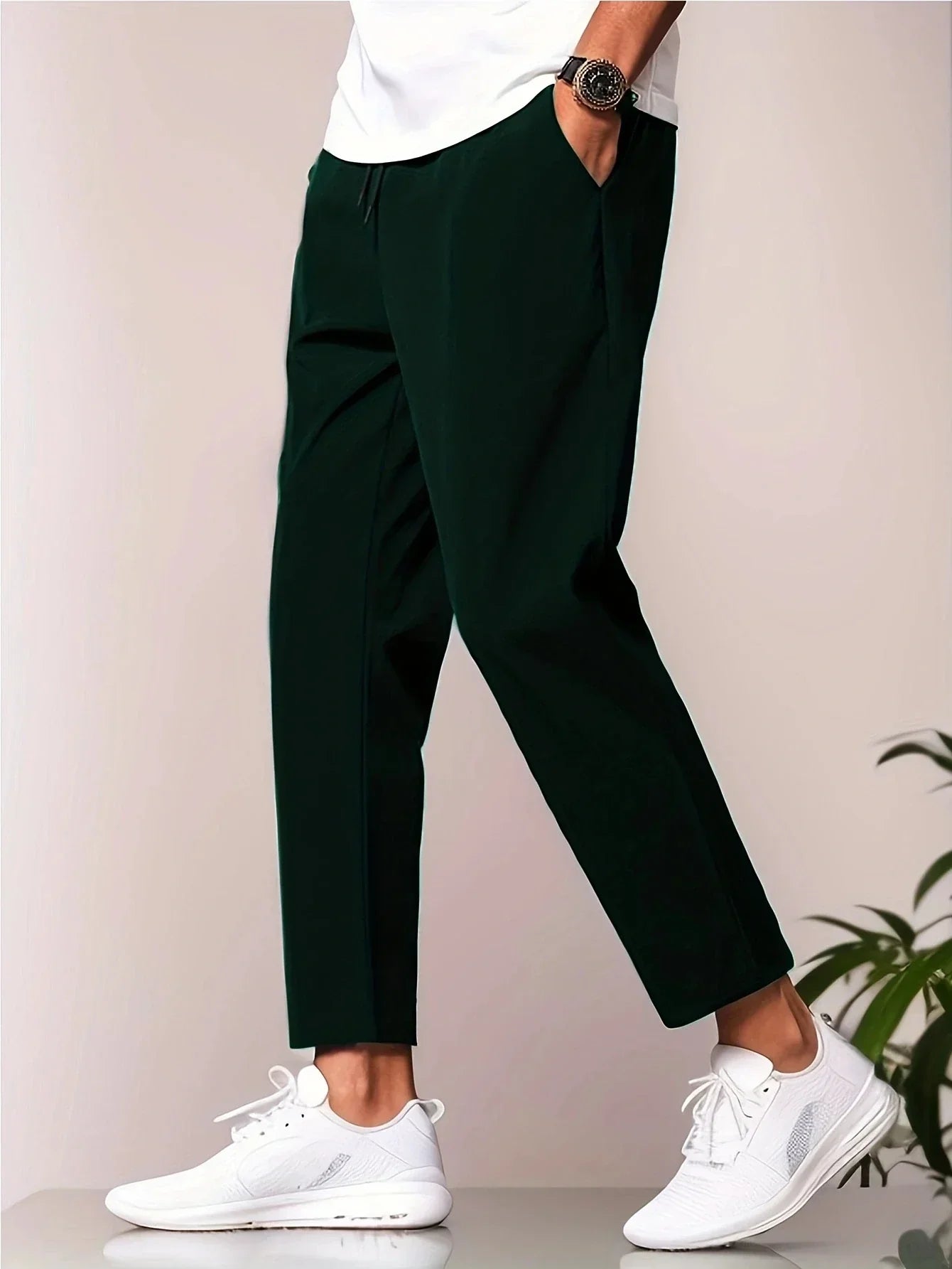 Brennan | Men's Relaxed Drawstring Tapered Trousers