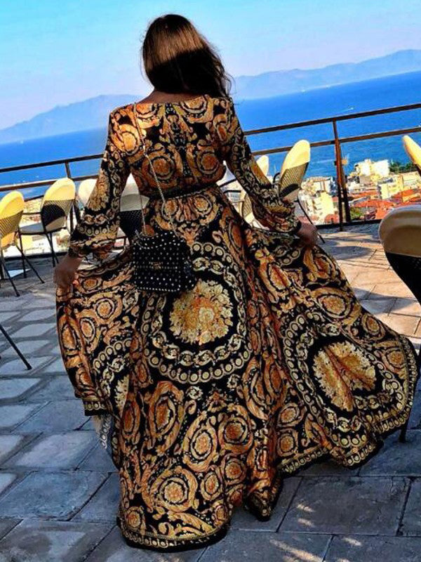 Georgia | Luxe Paisley Wrap Maxi Dress