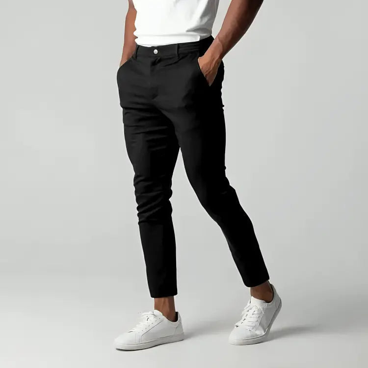 Kieran | Men's Classic Stretch Tapered Chinos
