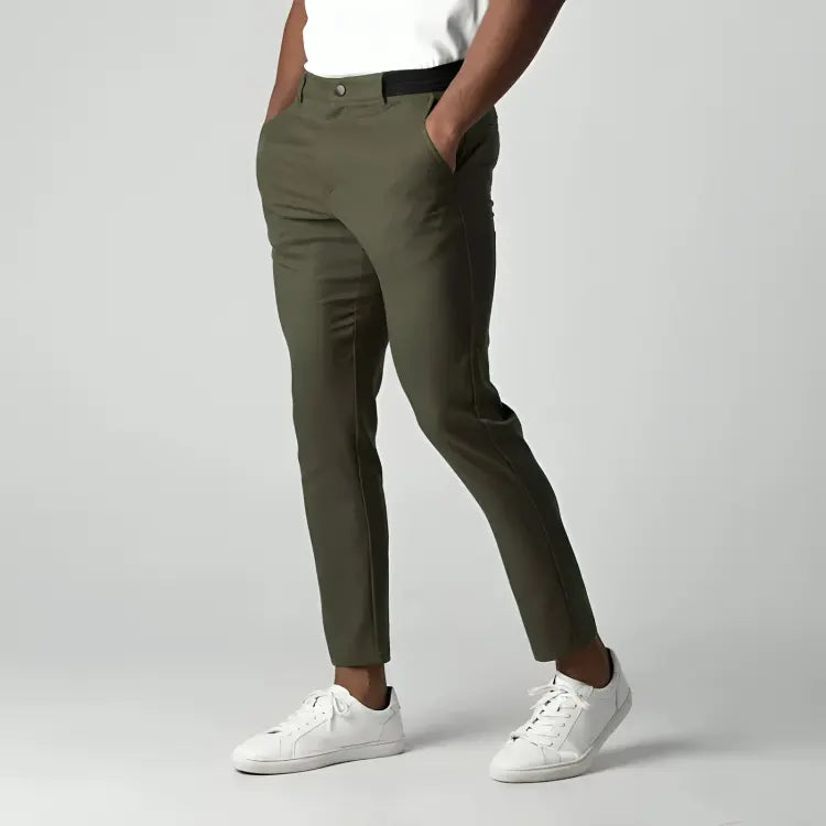 Kieran | Men's Classic Stretch Tapered Chinos
