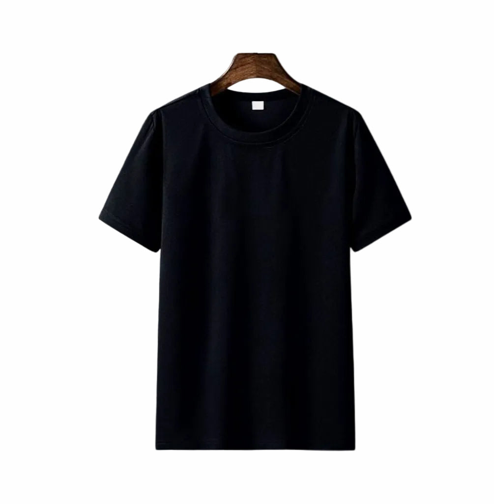 Men’s Short Sleeve Crew Neck T-Shirt with Straight Hem