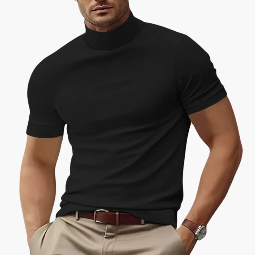 Keston | Men's Classic Turtleneck T-Shirt