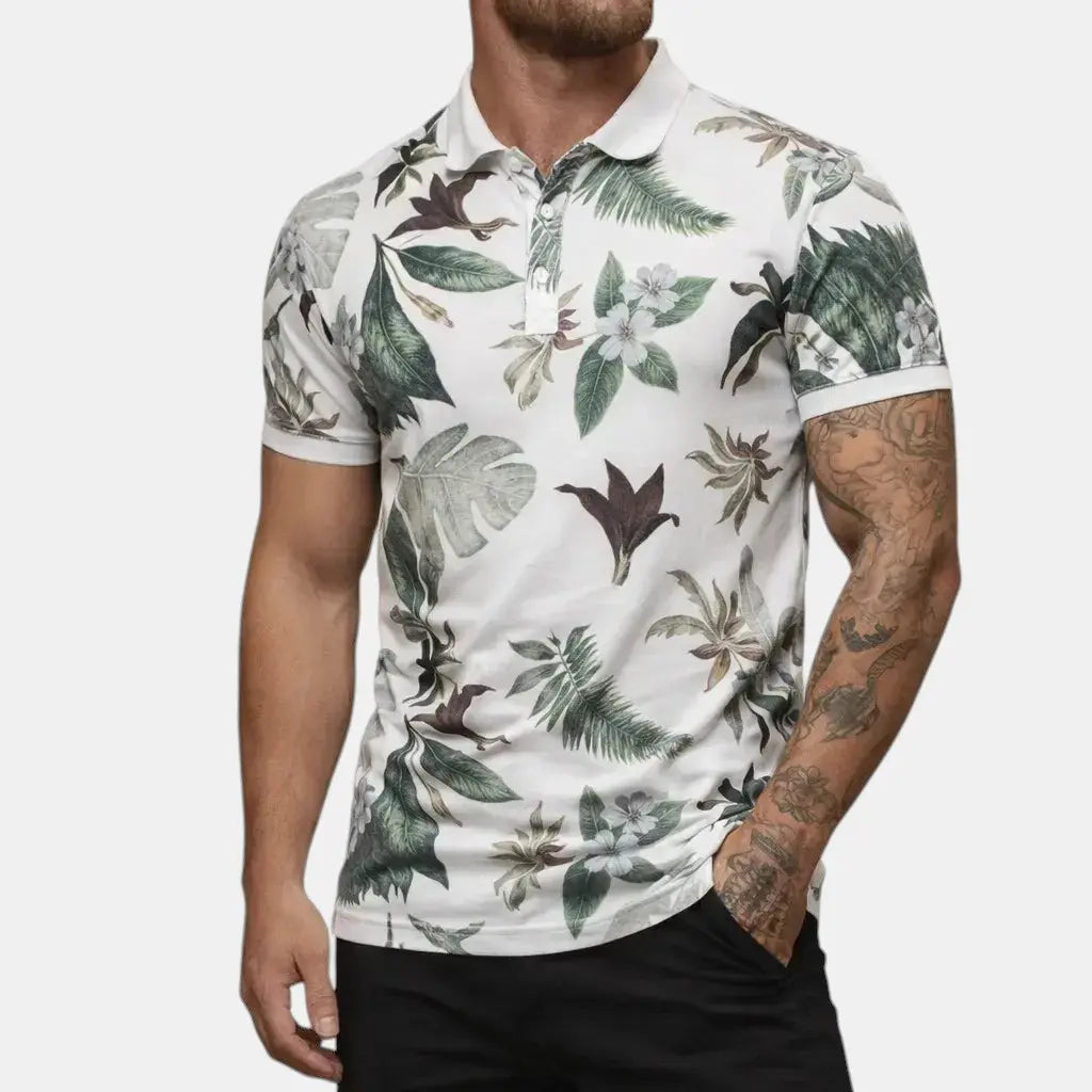 Cassian | Men's Classic Tropical Polo Clothing