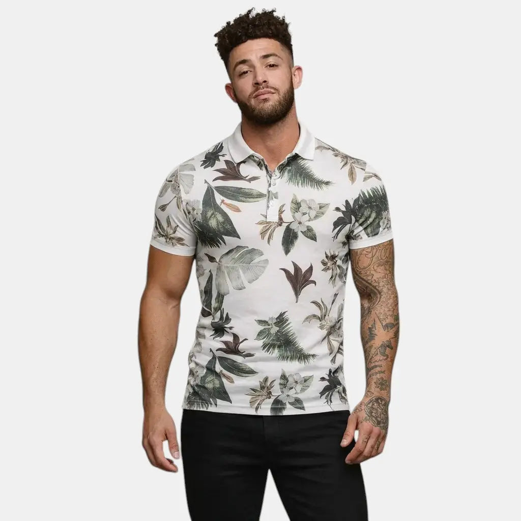 Cassian | Men's Classic Tropical Polo Clothing