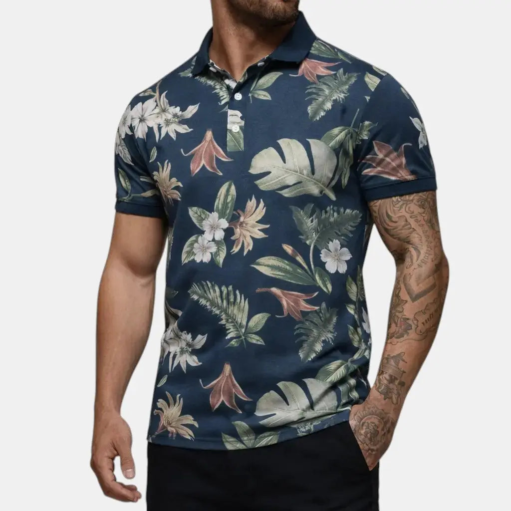 Cassian | Men's Classic Tropical Polo Clothing
