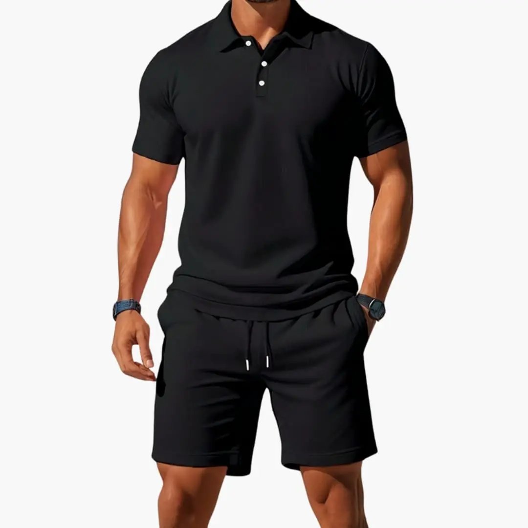 Hayden | Men's Casual Two Piece Polo Short Set