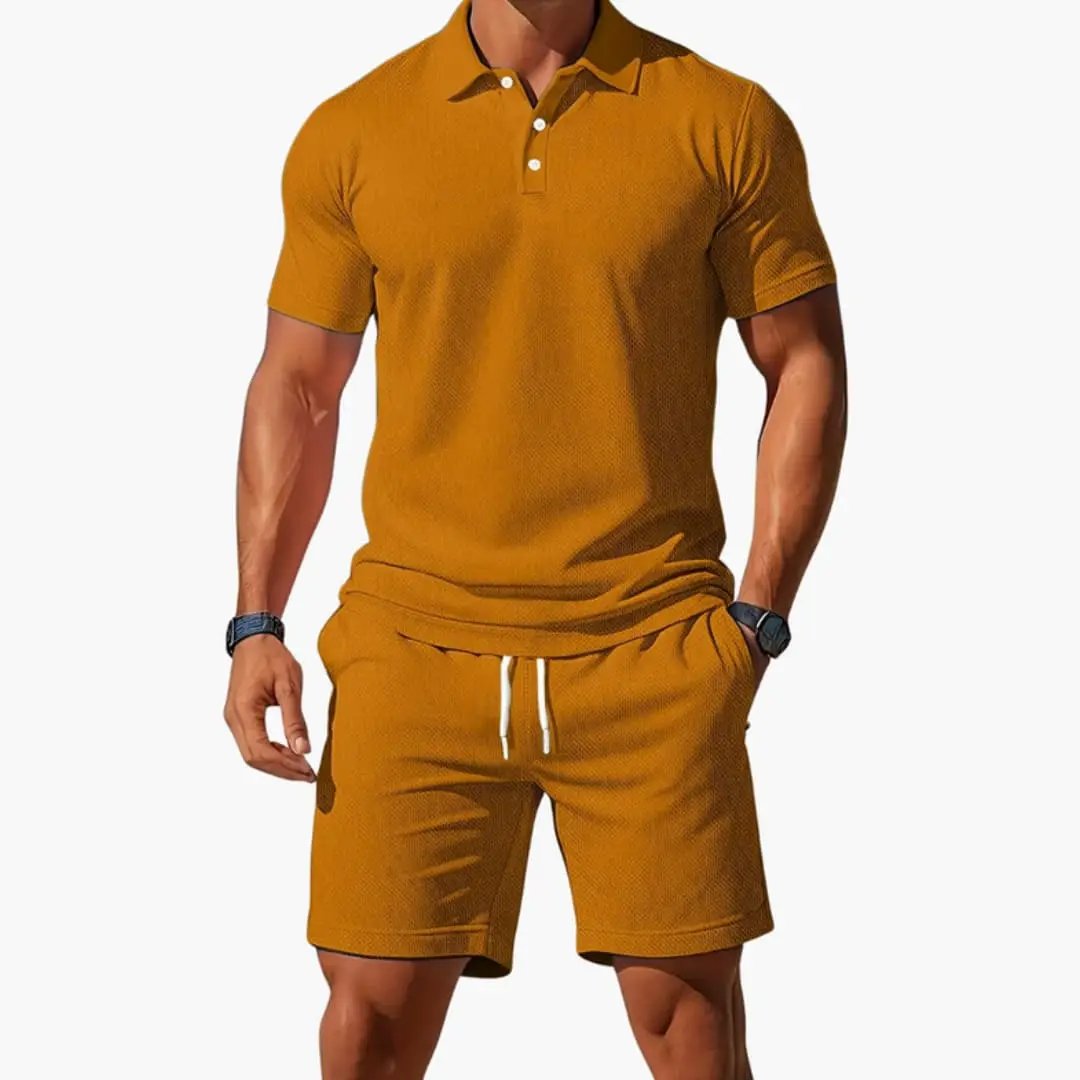 Hayden | Men's Casual Two Piece Polo Short Set