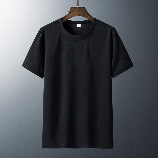 Men’s Short Sleeve Crew Neck T-Shirt with Straight Hem