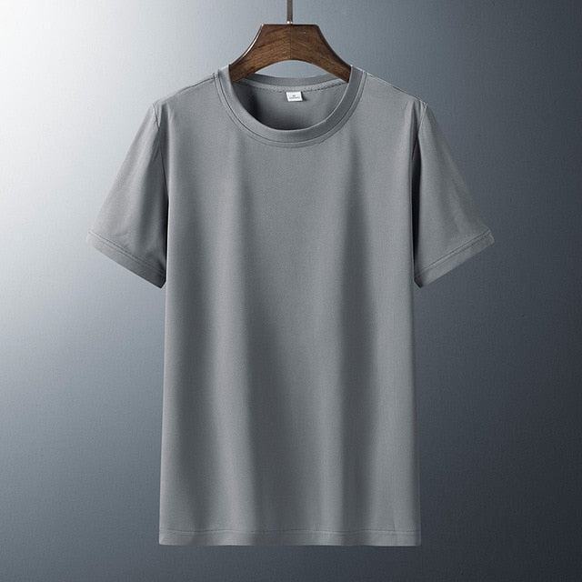 Men’s Short Sleeve Crew Neck T-Shirt with Straight Hem