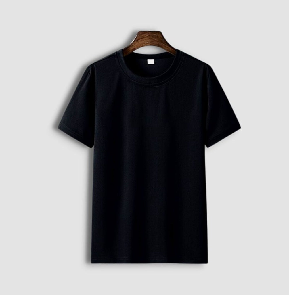 Men’s Short Sleeve Crew Neck T-Shirt with Straight Hem