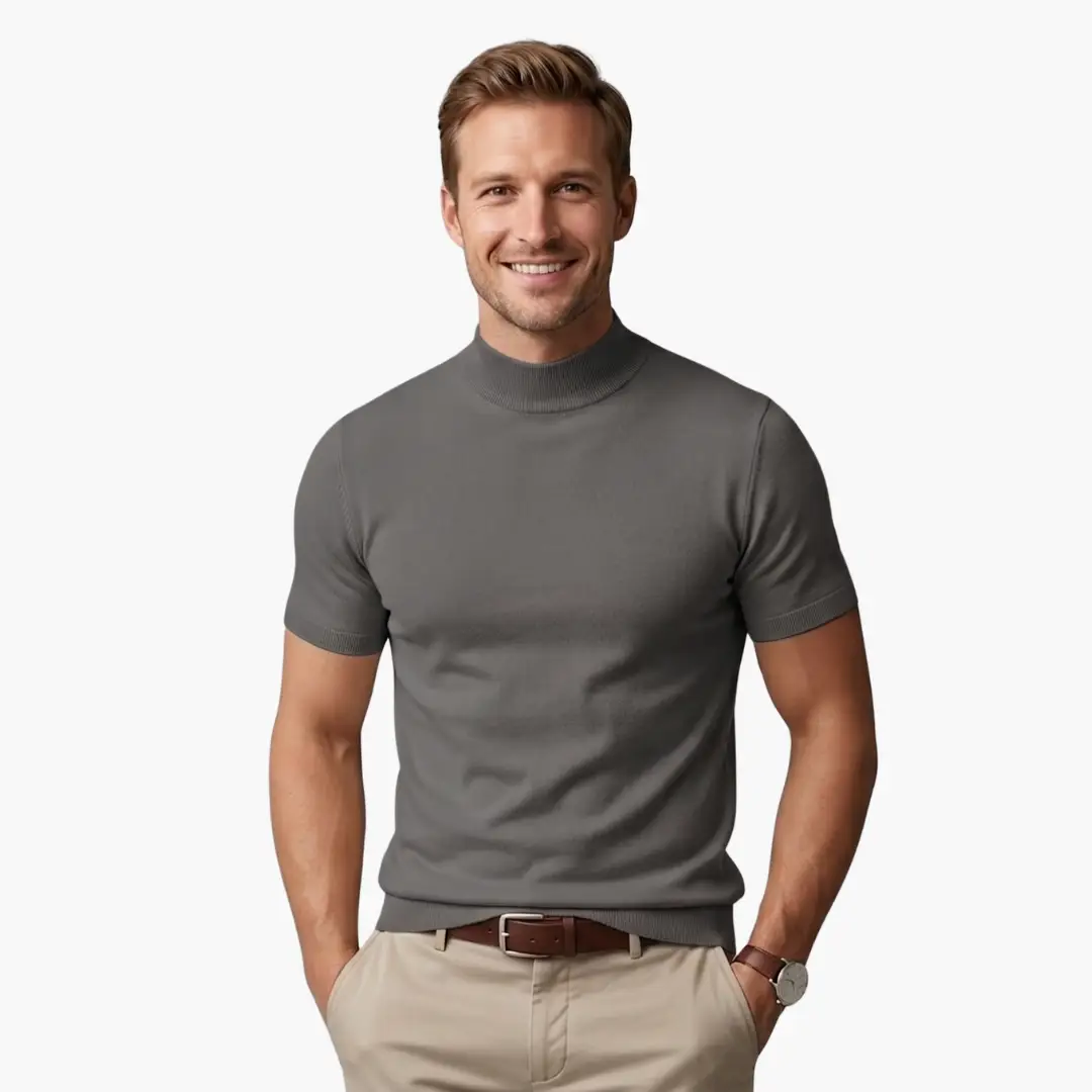 Keston | Men's Classic Turtleneck T-Shirt