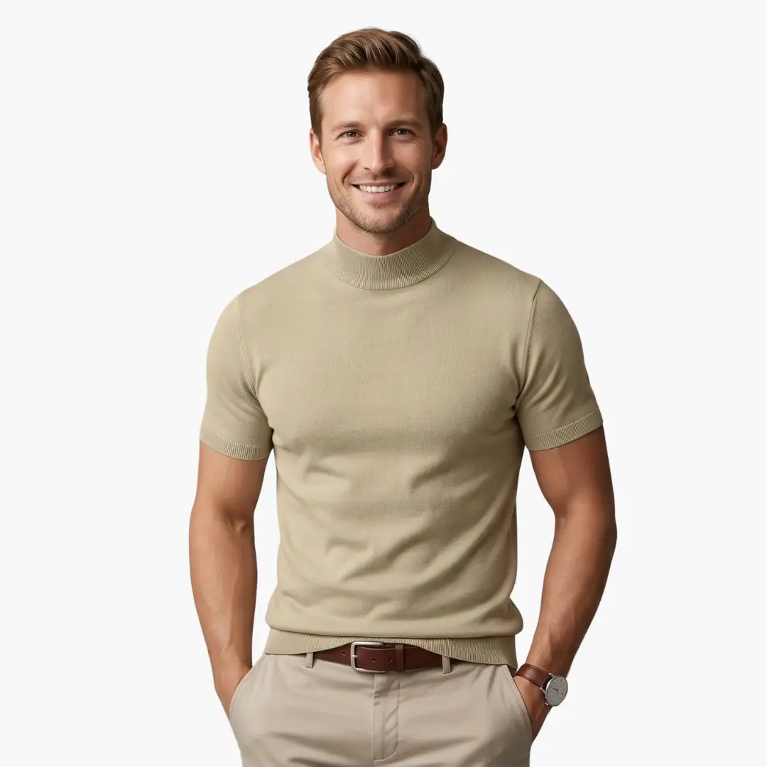 Keston | Men's Classic Turtleneck T-Shirt