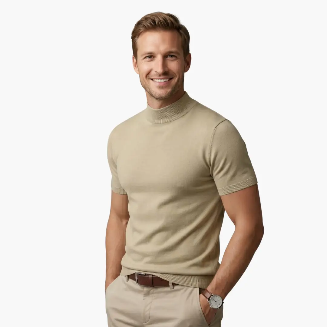 Keston | Men's Classic Turtleneck T-Shirt