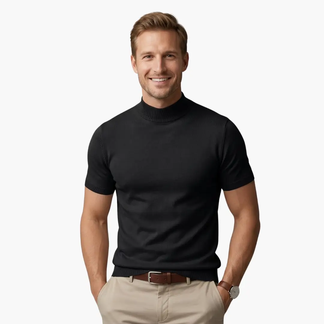 Keston | Men's Classic Turtleneck T-Shirt