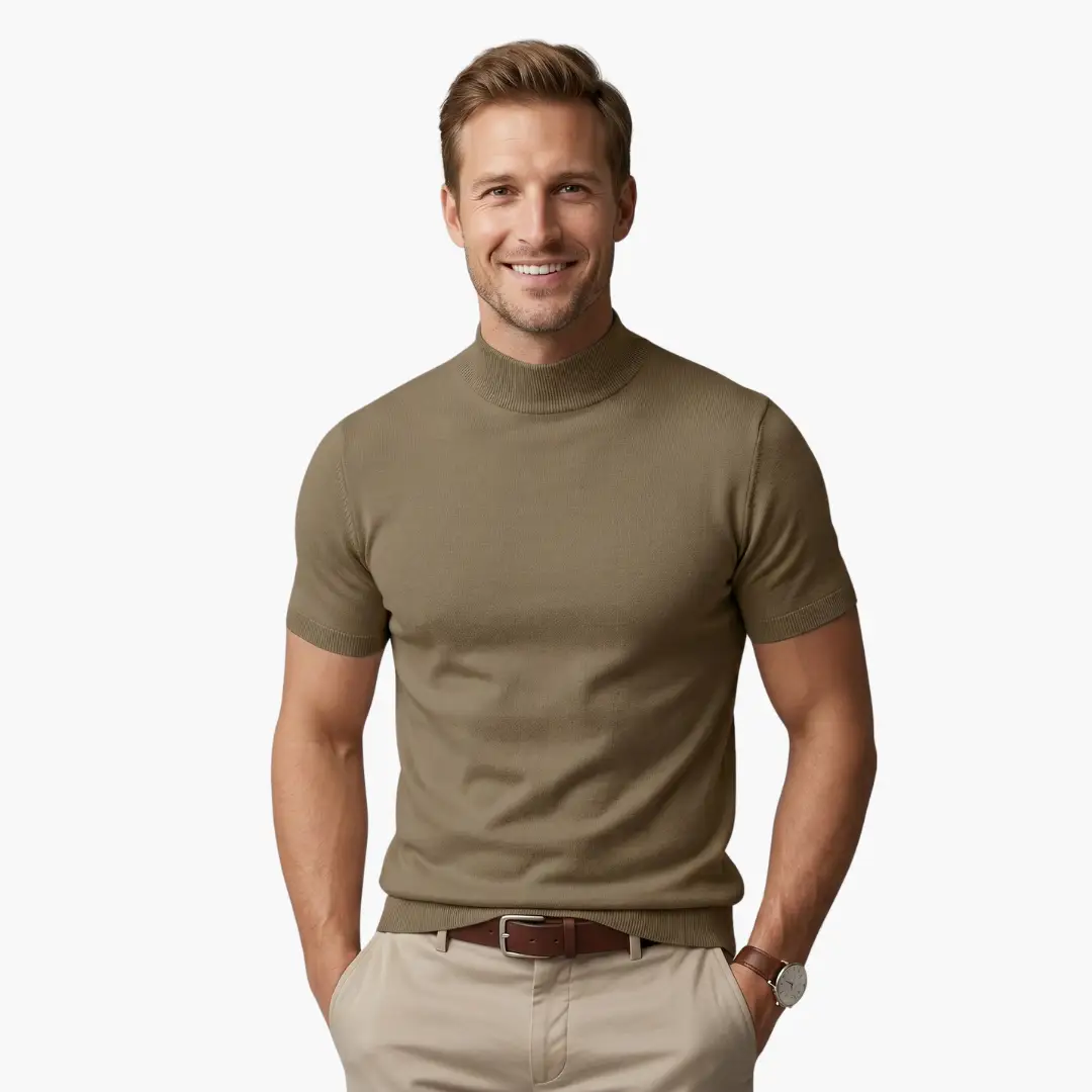 Keston | Men's Classic Turtleneck T-Shirt