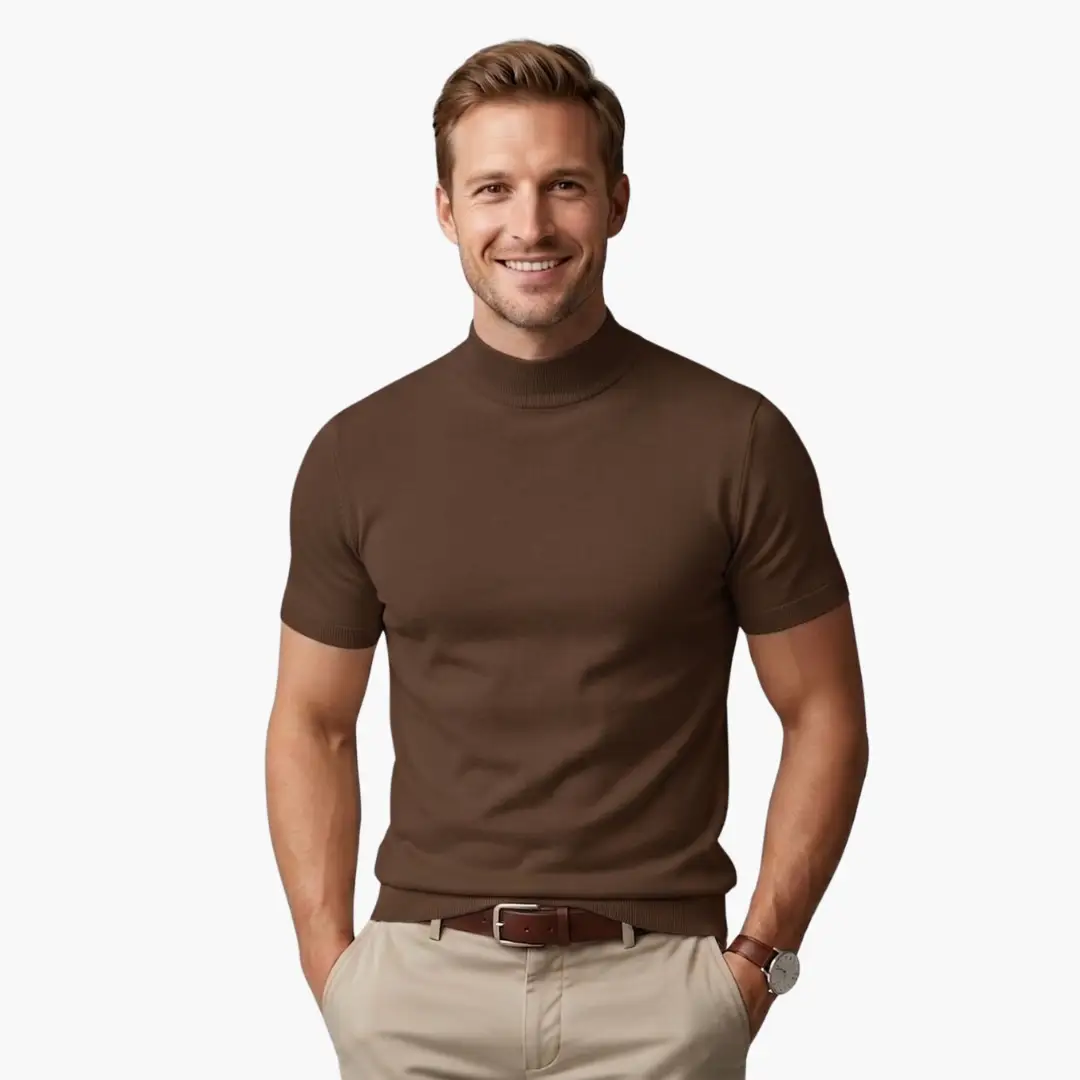 Keston | Men's Classic Turtleneck T-Shirt