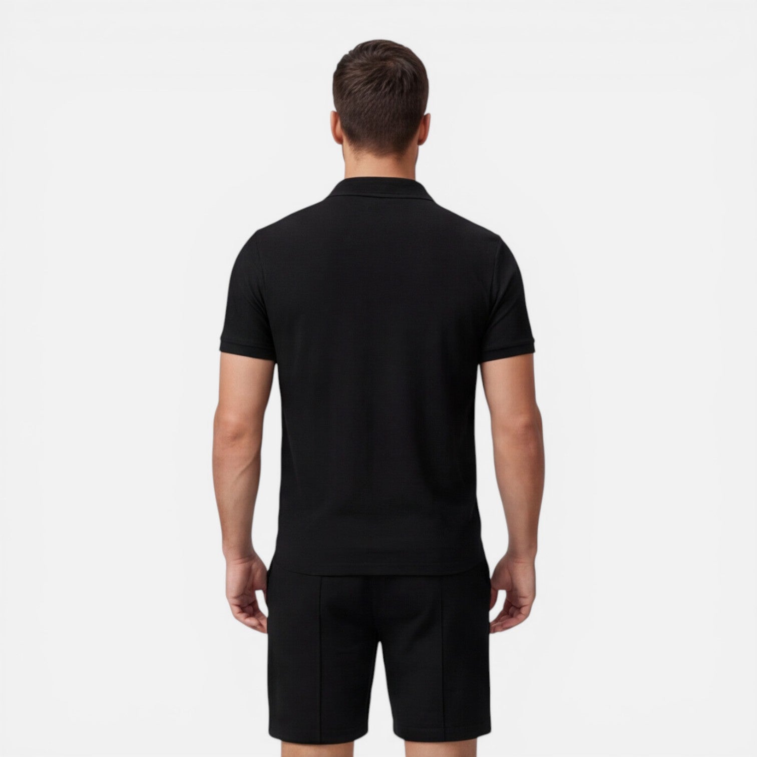 Kieran | Men's Two-Piece Set Polo Drawstring Short Set