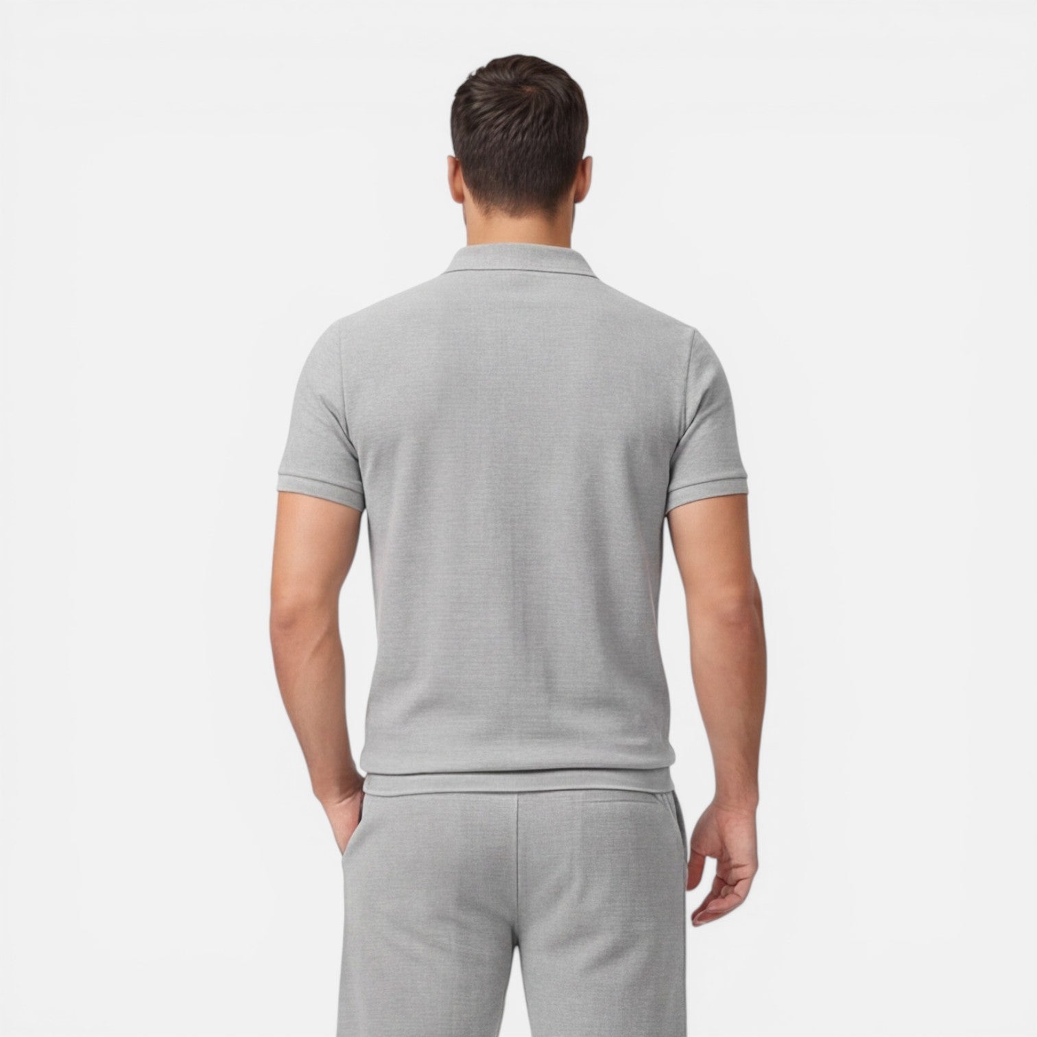 Kieran | Men's Two-Piece Set Polo Drawstring Short Set
