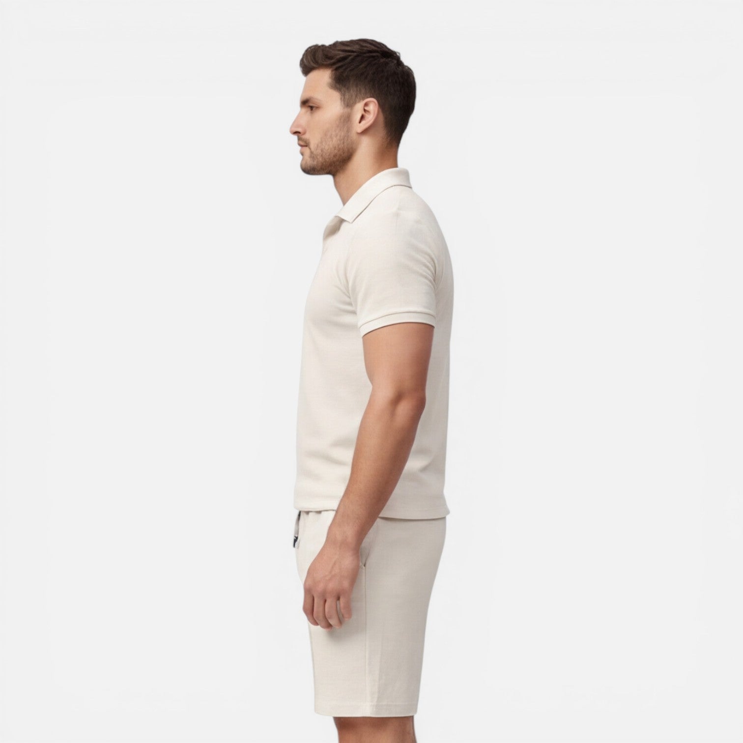 Kieran | Men's Two-Piece Set Polo Drawstring Short Set