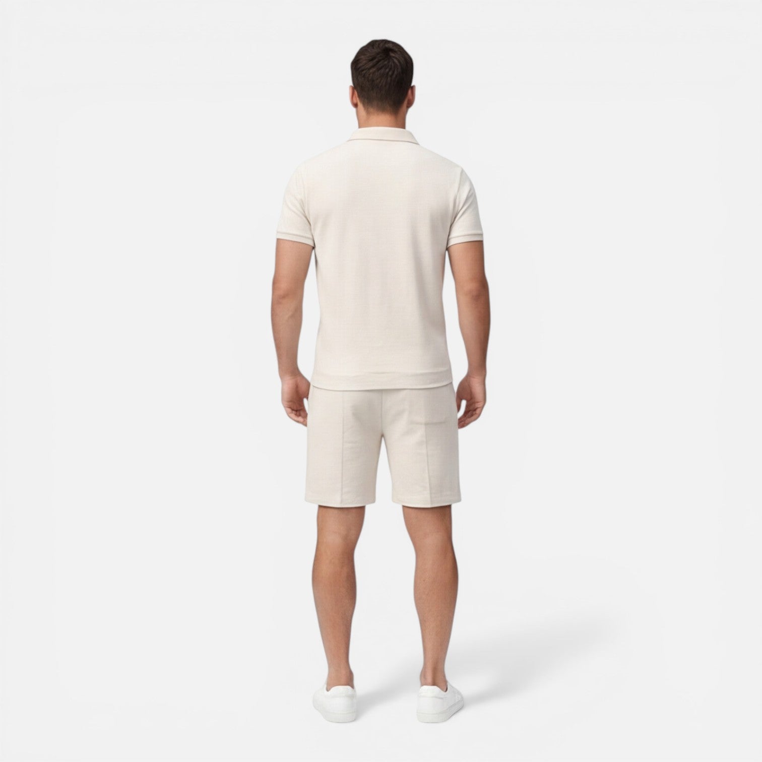 Kieran | Men's Two-Piece Set Polo Drawstring Short Set