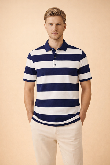 Kieran | Men's Classic Striped Polo Clothing