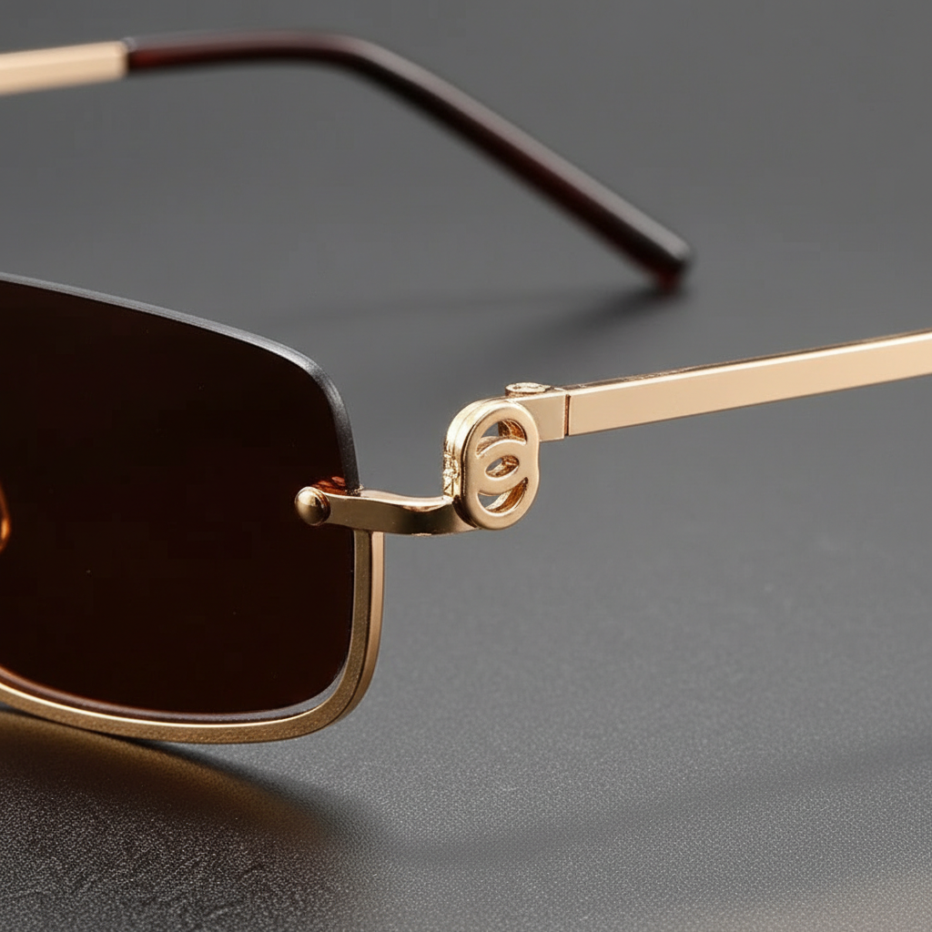Men's Classic Rectangular Sunglasses with Tortoiseshell Frame and Polarised Lenses