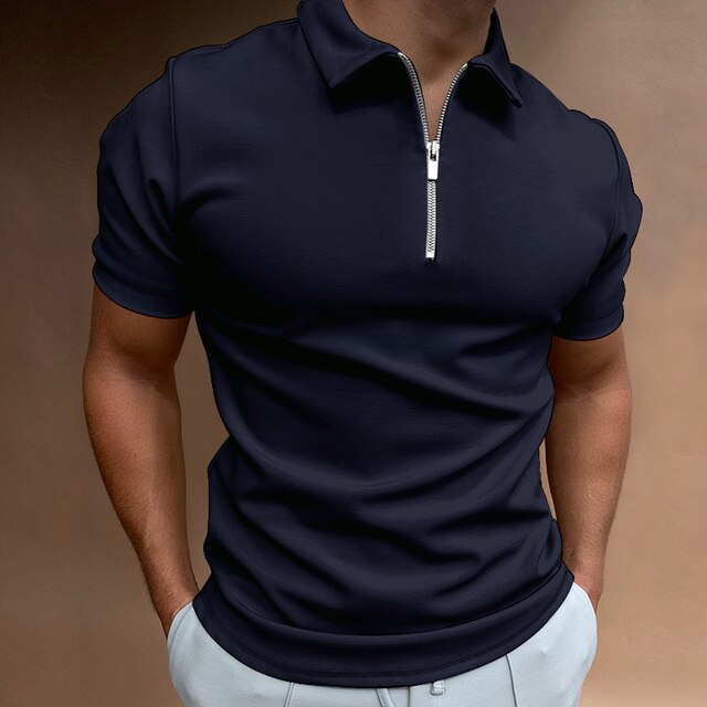 Darius | Men's Classic Quarter Zip Polo