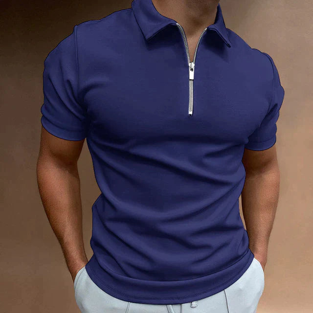 Darius | Men's Classic Quarter Zip Polo