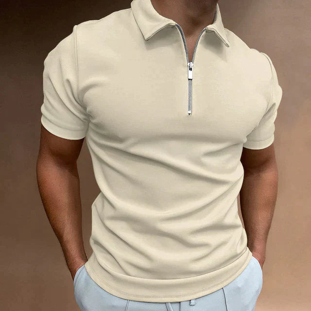 Darius | Men's Classic Quarter Zip Polo