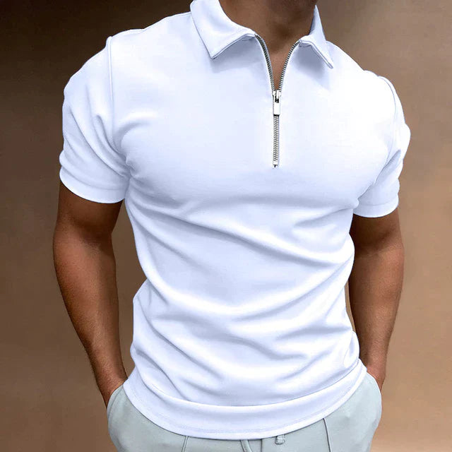 Darius | Men's Classic Quarter Zip Polo