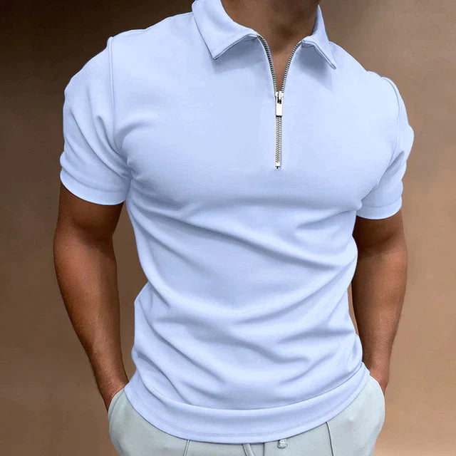 Darius | Men's Classic Quarter Zip Polo