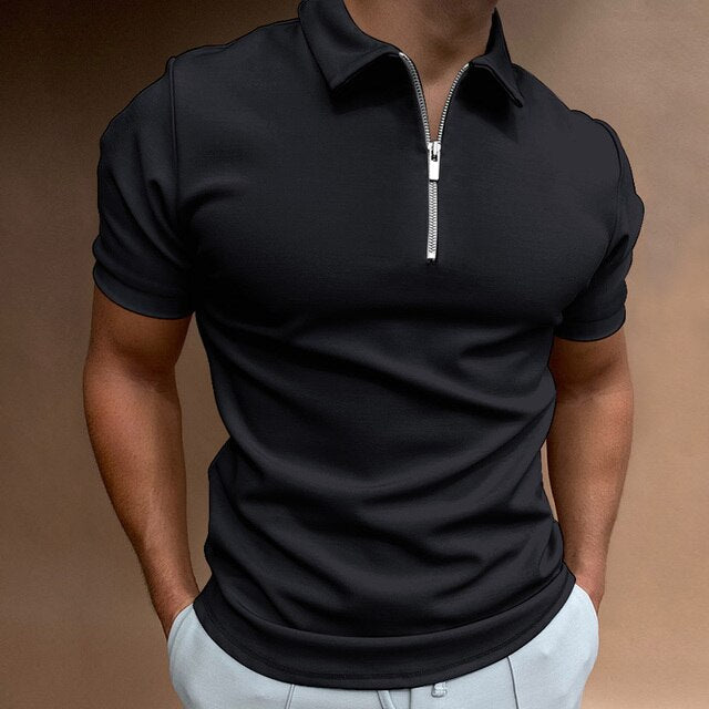 Darius | Men's Classic Quarter Zip Polo