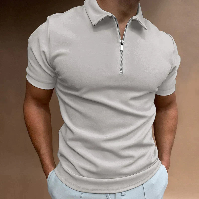 Darius | Men's Classic Quarter Zip Polo
