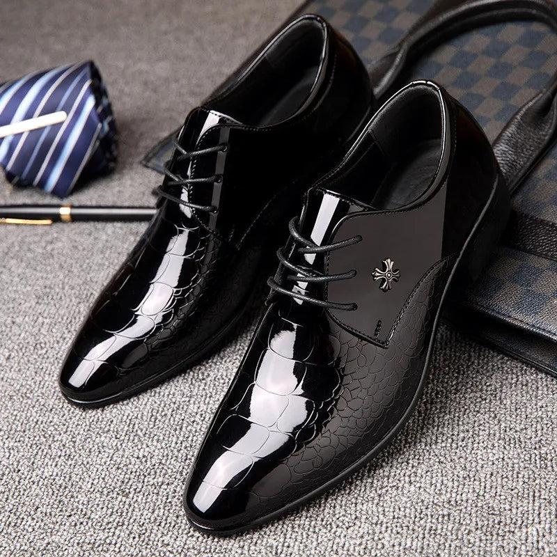 Breck | Men's Patent Leather Oxford Dress Shoes