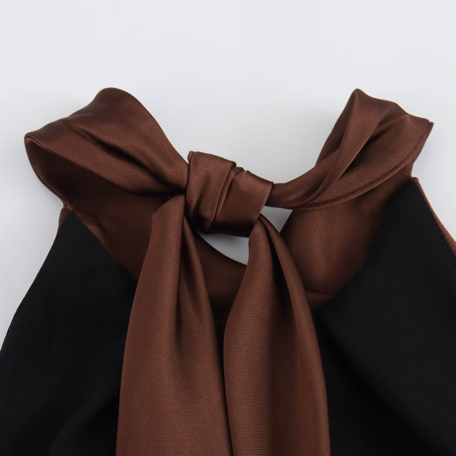 Sienna | Elegant Satin Halter Midi Dress
