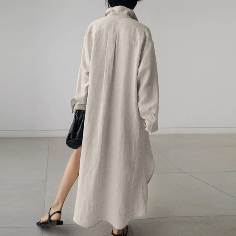 Cressida | Effortless Linen Shirt Maxi Dress