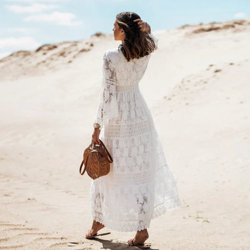 Zara | Romantic Lace Boho Maxi Dress
