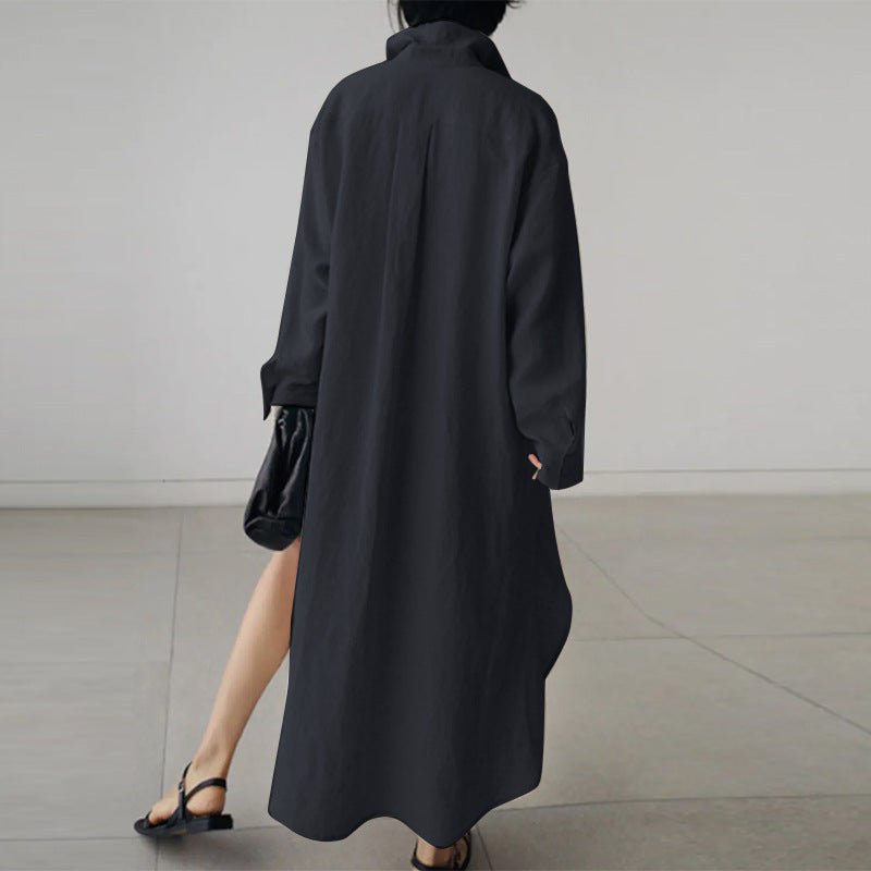 Cressida | Effortless Linen Shirt Maxi Dress
