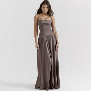 Luna | Elegant Satin Formal Maxi Dress