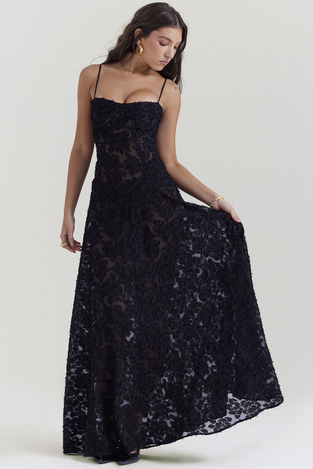 Luna | Elegant Satin Formal Maxi Dress