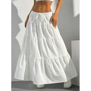 Delphine | Romantic Tiered Ruffle Maxi Skirt