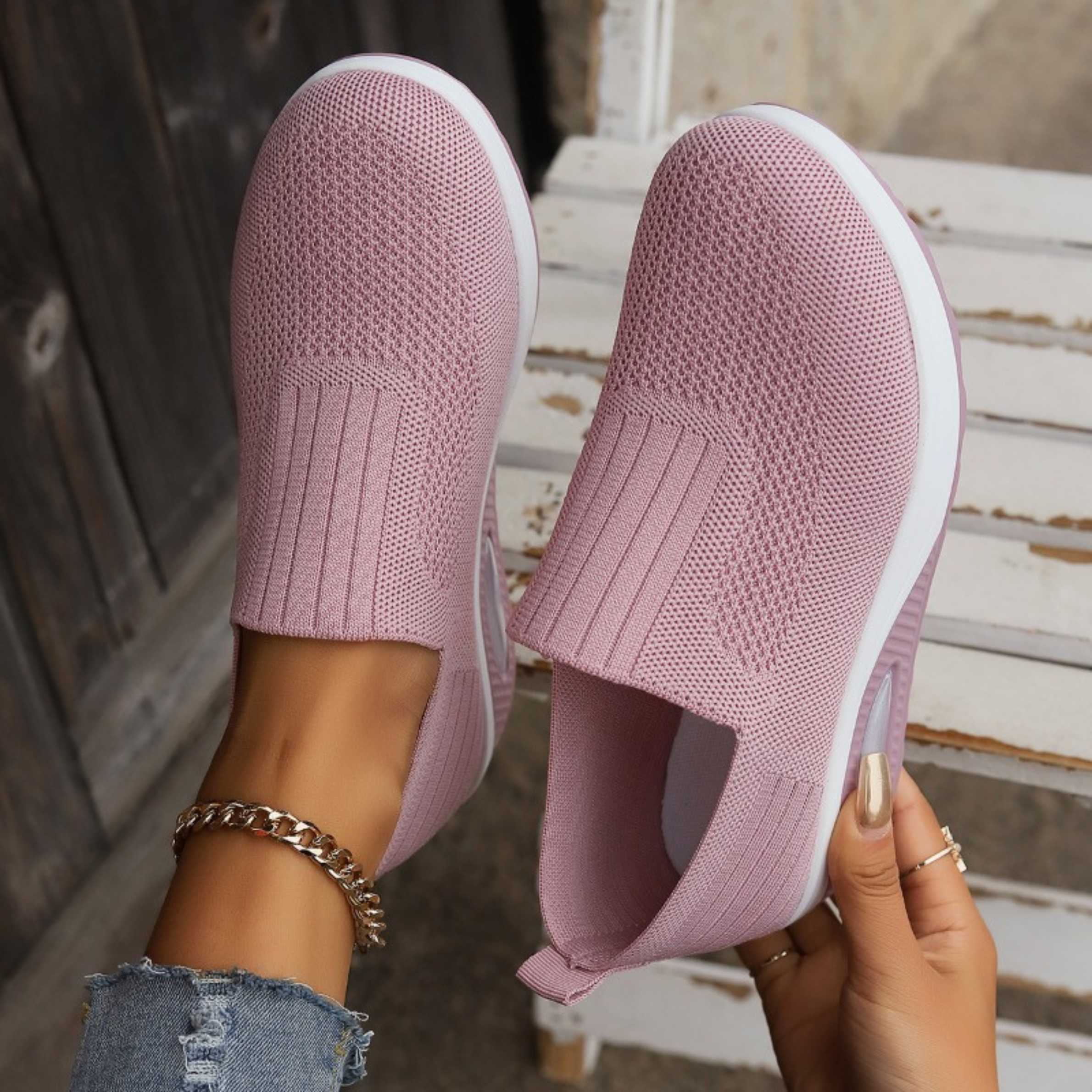 Cordelia | Knitted Slip-On Orthopedic Sneakers